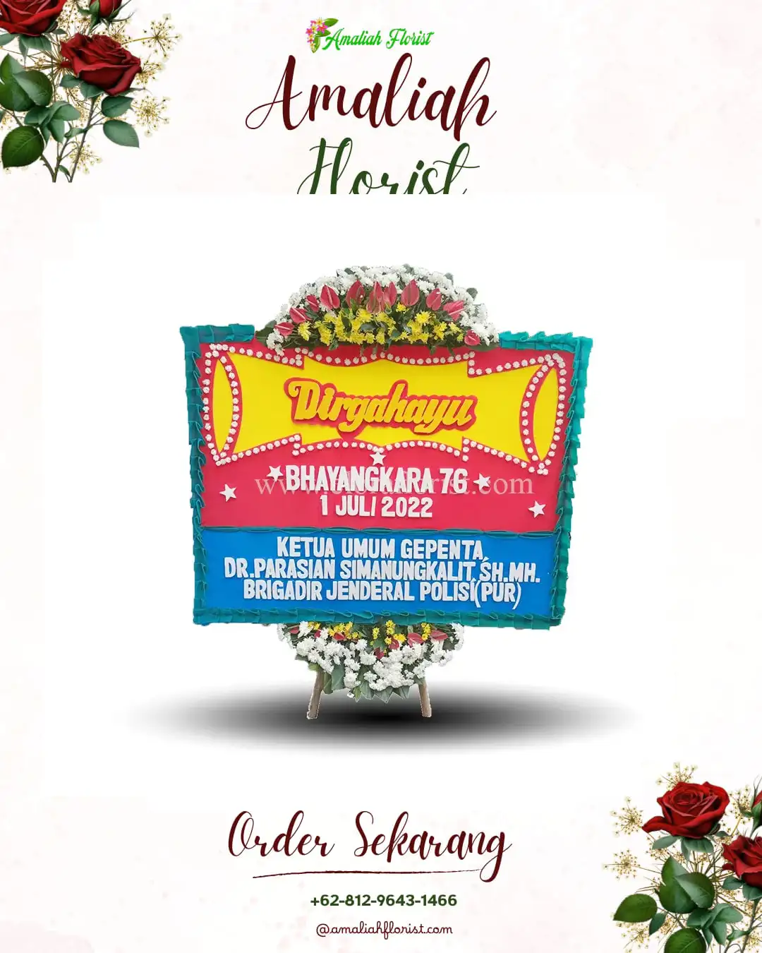 Papan Bunga HUT Ulang Tahun Batani